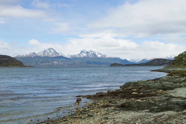 Hoste Island View Tierra Del Fuego Nemzeti Park Argentína Tűz — Stock Fotó