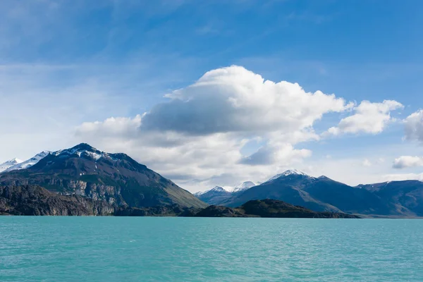 Navigering Argentinasjö Patagonien Landskap Argentina Patagoniskt Panorama — Stockfoto