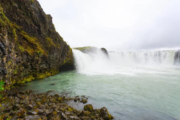 Годафос Випадає Літній Сезон Ісландії Ісландський Ландшафт — стокове фото