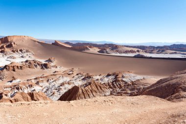 Ay Vadisi manzarası, Şili. Şili panoraması. Valle de la Luna