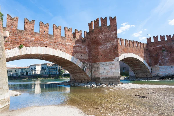 Ponte Castel Vecchio, Verona — Fotografia de Stock