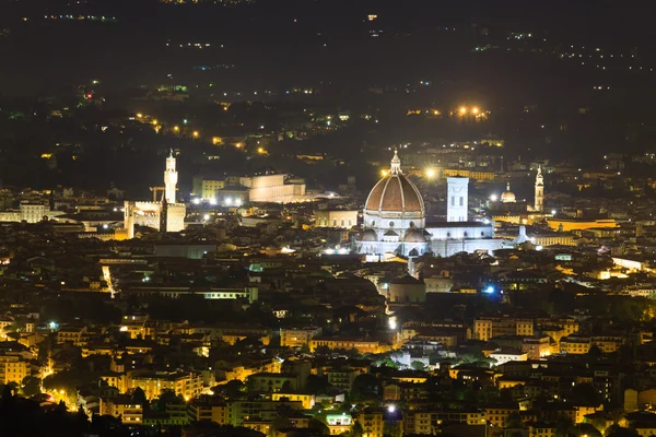 Florence nacht weergave — Stockfoto