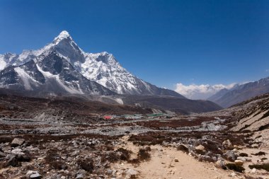 Mountains landscape from Chukhung Ri viewpoint, Nepal. Everest base camp trekking