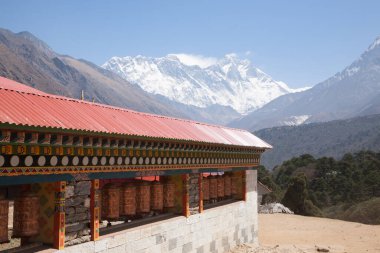 Tengboche monastery with peaks in background, Everest base camp trek, Nepal