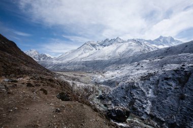 Landscape from Pheriche town area, Everest base camp trekking, Nepal