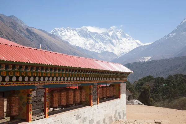 Tengboche monastery with peaks in background, Everest base camp trek, Nepal