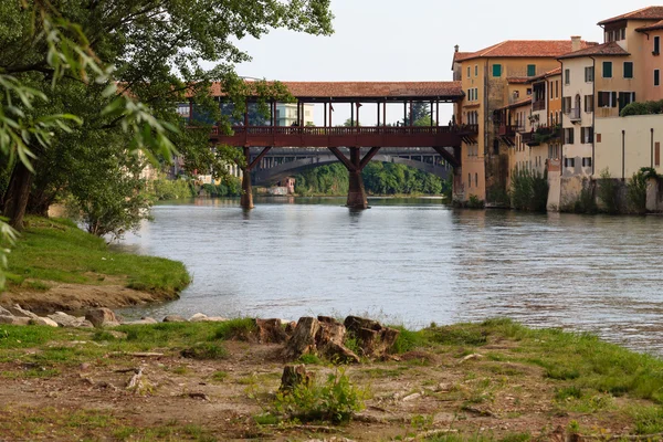 Gamla träbron — Stockfoto