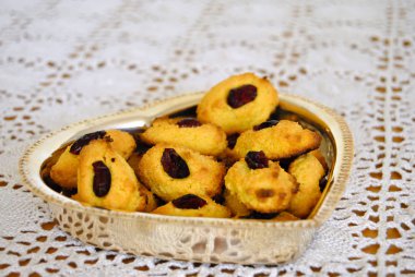 Amond bisküvi yakın çekim