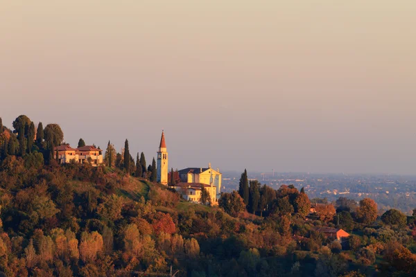 Jesień panoramę wzgórz, włoskiego krajobrazu — Zdjęcie stockowe