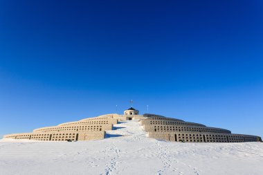 Kış panorama Monte Grappa, İtalya