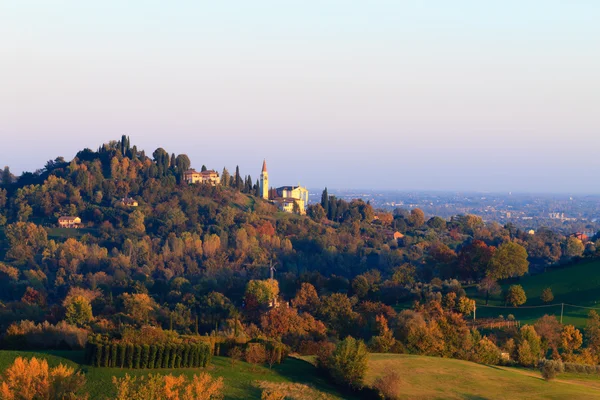 Herfst heuvels panorama, Italiaans landschap — Stockfoto