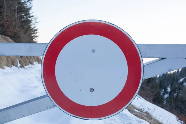 No entry signal — Stock Photo, Image