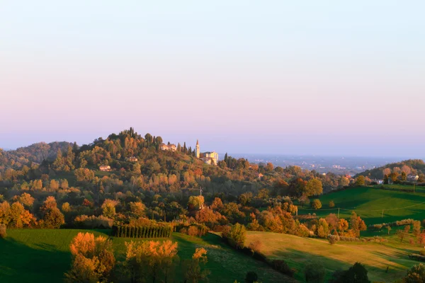 Herfst heuvels panorama, Italiaans landschap — Stockfoto