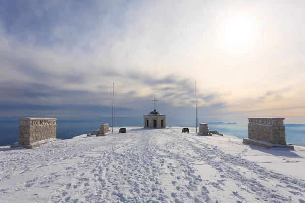 Panorama invernale dalle Alpi italiane — Foto Stock
