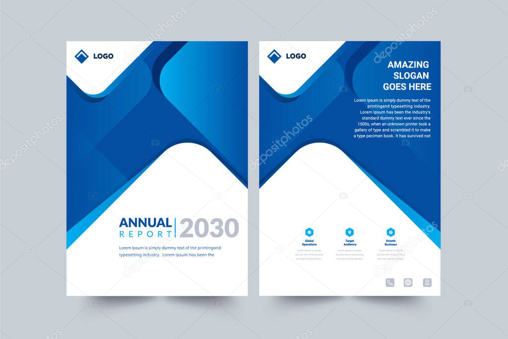 Annual Report design Layout Multipurpose use for any Project, annual report, Brochure, flyer, Poster, Booklet, etc.