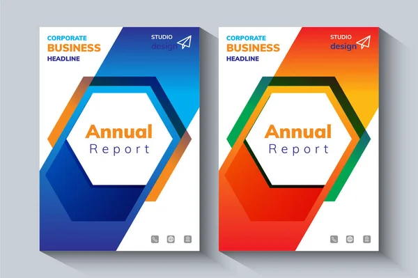 Yıllık Rapor Tasarım Şablonu. Şirket broşürü, broşür, portföy, katalog, banner, poster, dergi kapağı, broşür, Etc kavramı.