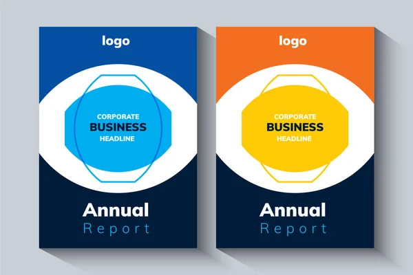 Yıllık Rapor Tasarım Şablonu. Şirket broşürü, broşür, portföy, katalog, banner, poster, dergi kapağı, broşür, Etc kavramı.