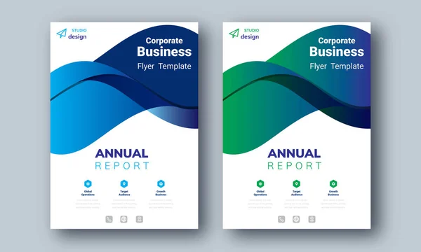 Dalga mavisi yeşil yıllık rapor düzenleme şablonu. Şirketler Arkaplanı, Katalog, Kapak, Broşür, Dergi, Poster, Şirket Sunumu, Portföy, Flyer, Banner, Web Sitesi, Etc Tasarım Fikri.