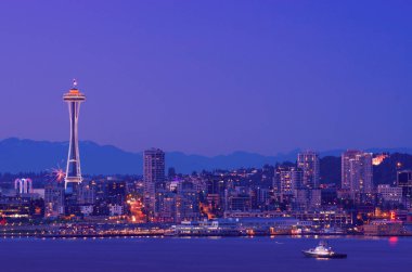 Batı Seattle 'dan Seattle Blue Hour City