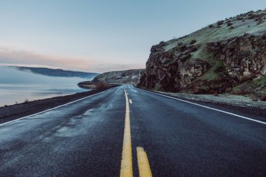 Driving Landscape - HWY 17, Grant County, Washington.
