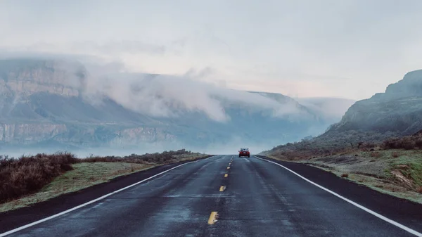 Driving Landscape - HWY 17, Grant County, Washington.