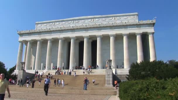 Lincoln memorial em Washington DC — Vídeo de Stock