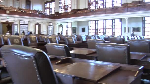 Congreso del Capitolio Estatal de Texas — Vídeo de stock