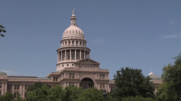 Τέξας κράτος Capitol εξωτερικό — Αρχείο Βίντεο