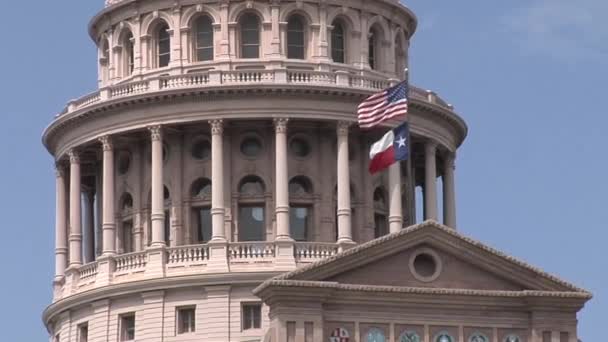 Texas állam Capitol külső — Stock videók