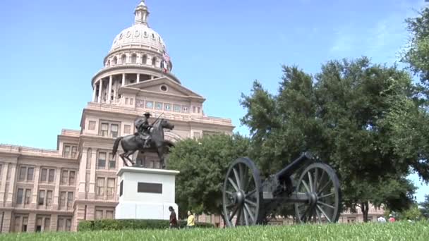 Texas State Capitol exteriör — Stockvideo
