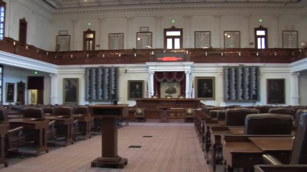 Congreso del Capitolio Estatal de Texas — Vídeo de stock