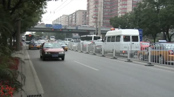 Straße in Peking — Stockvideo