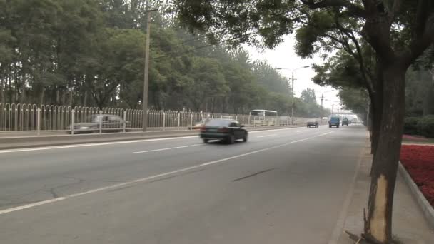 Straße in Peking — Stockvideo