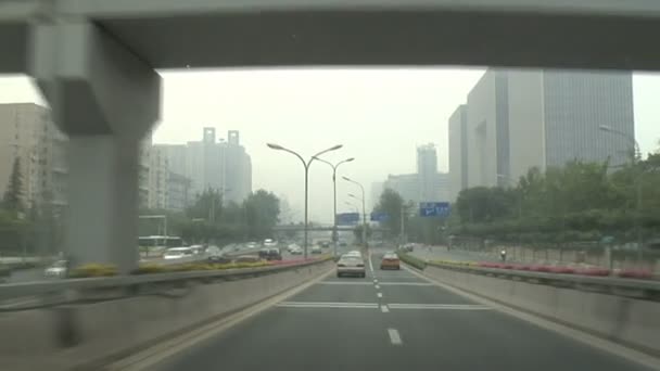 Straße in Peking — Stockvideo