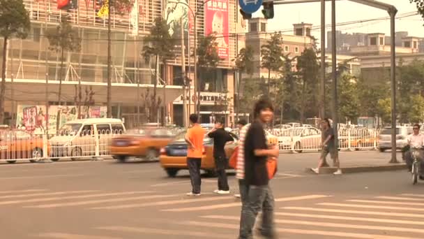 Street i Peking — Stockvideo
