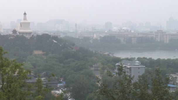 중국 베이징에 있는 자금성 근거 — 비디오