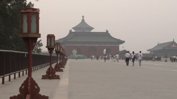 Храм Неба в Пекине, Китай — стоковое видео