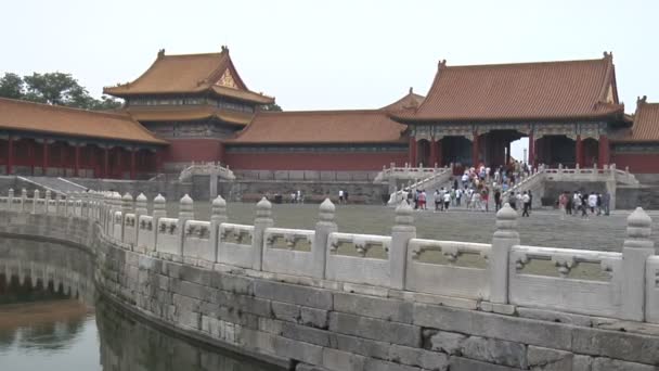 Ciudad Prohibida Terrenos en Beijing, China — Vídeos de Stock