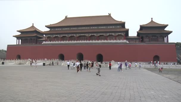 Forbidden City Grounds in Beijing, China — Stock Video