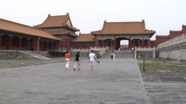 Λόγοι της απαγορευμένη πόλη στο Πεκίνο, Κίνα — Αρχείο Βίντεο