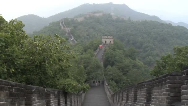 中国の万里の長城 — ストック動画