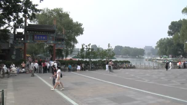 Hutong-Eingang in Peking — Stockvideo