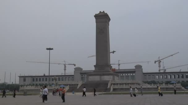 Platz des Himmlischen Friedens in Peking China — Stockvideo