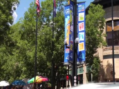 Boulder Colorado Pearl Street alışveriş merkezi
