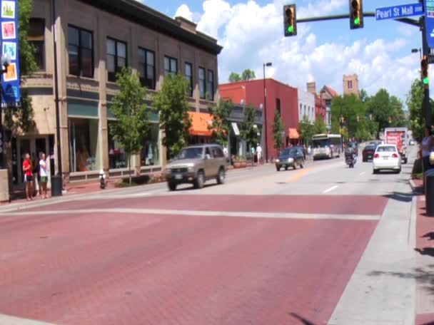 Boulder Colorado Pearl Street Mall — Video Stock