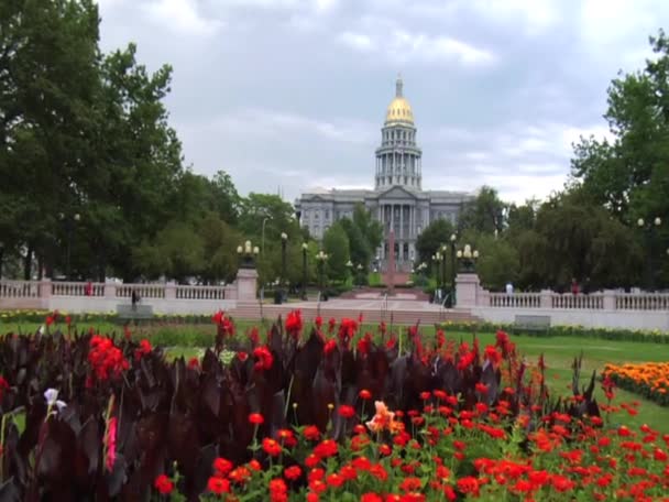 Denver Colorado State Capitol Binası dış — Stok video