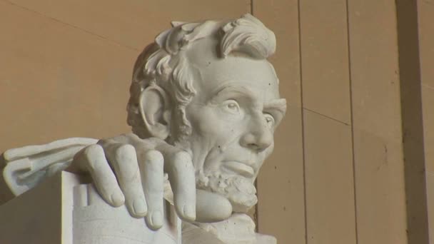 Lincoln minnesmärke i Washington DC — Stockvideo