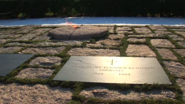 Sitio de la tumba de John F Kennedy — Vídeos de Stock