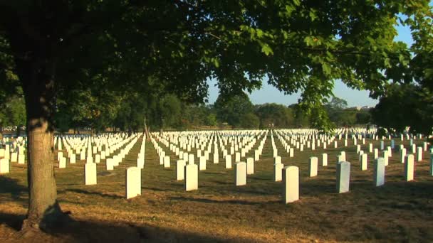 Арлингтонское национальное кладбище — стоковое видео