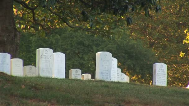 Cemitério Nacional de Arlington Virginia — Vídeo de Stock